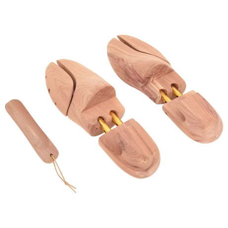 Embauchoir VidaXL avec chausse-pied EU 36-37 bois de cèdre massif