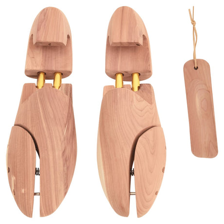 VidaXL embauchoir avec chausse-pied EU 40-41 bois de cèdre massif