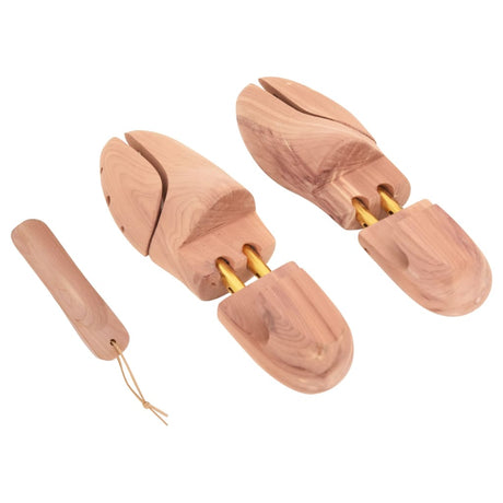 VidaXL embauchoir avec chausse-pied EU 40-41 bois de cèdre massif