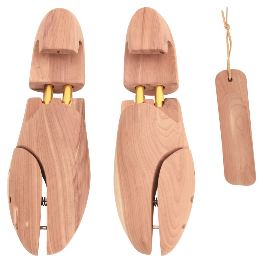 VidaXL shoe tensioner with shoe-in EU 44-45 Solid cedar wood