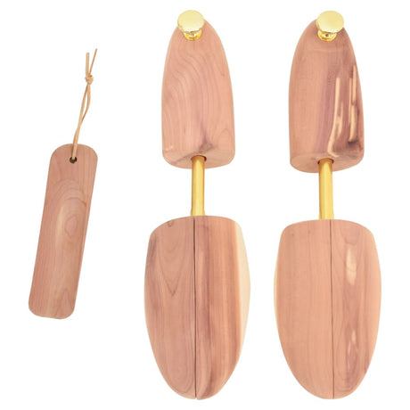 VidaXL embauchoir avec chausse-pied EU 42-43,5 bois de cèdre massif