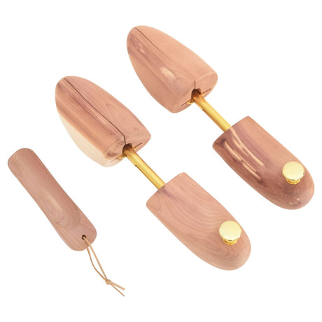VidaXL embauchoir avec chausse-pied EU 42-43,5 bois de cèdre massif