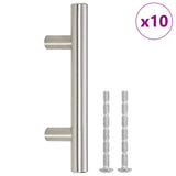 VidaXL Poignées 10 pcs 64 mm acier inoxydable couleur argent
