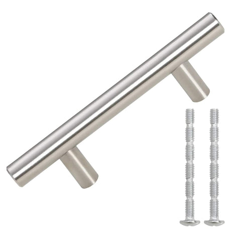 VidaXL Poignées 10 pcs 64 mm acier inoxydable couleur argent