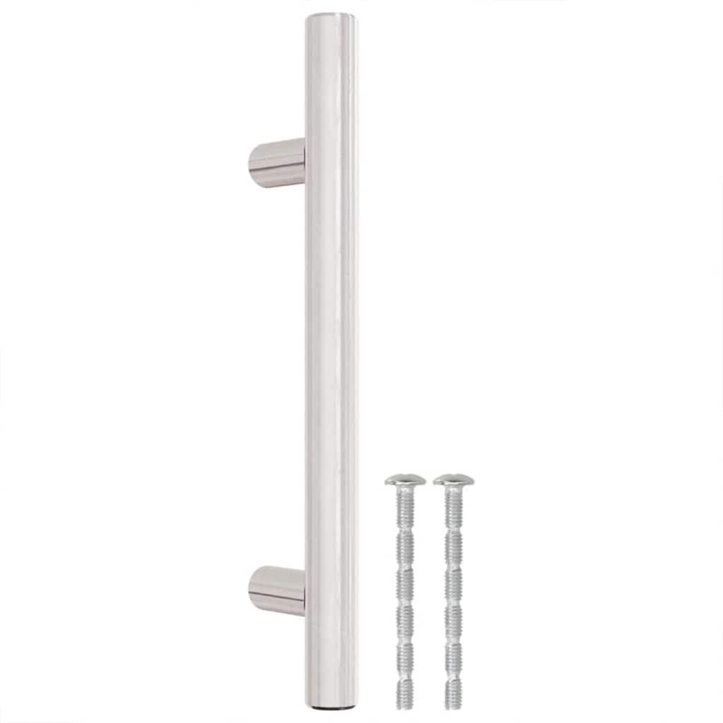 VidaXL poignées 10 pcs 96 mm acier inoxydable couleur argent