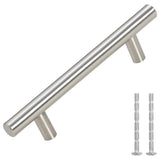 VidaXL poignées 10 pcs 96 mm acier inoxydable couleur argent