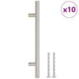 Vidaxx poignées 10 pcs 160 mm acier inoxydable couleur argent
