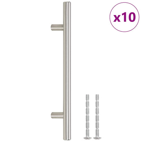 Vidaxx poignées 10 pcs 160 mm acier inoxydable couleur argent