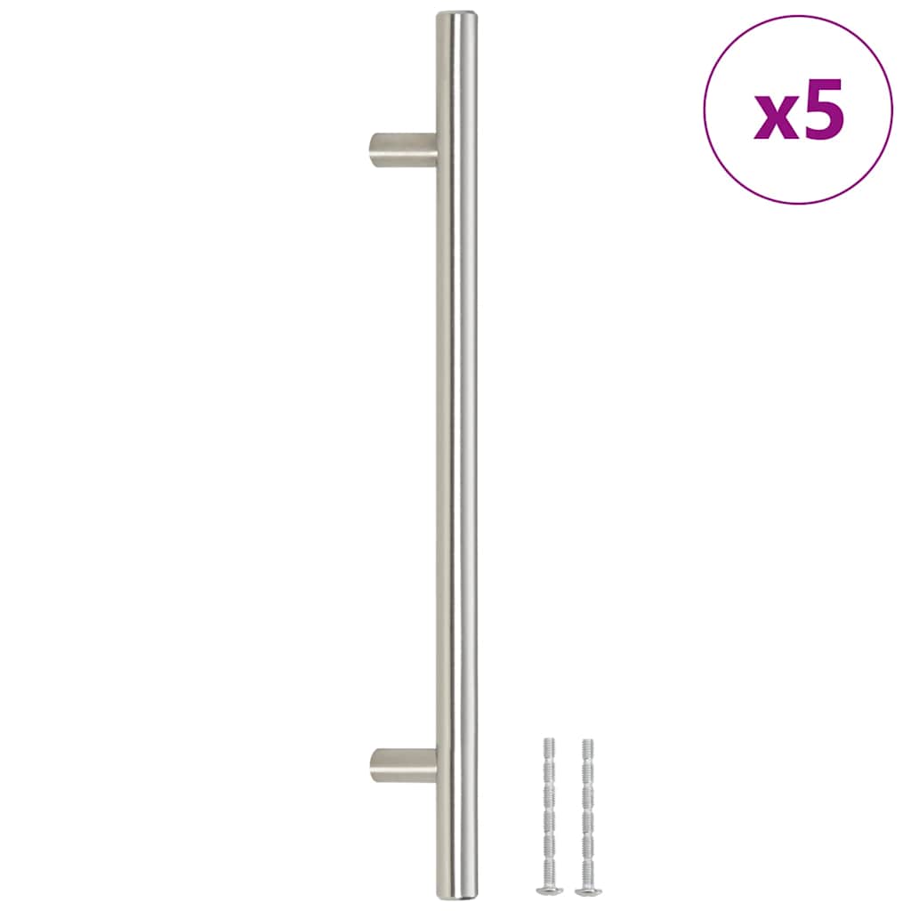 Vidaxx poignées 5 pcs 192 mm acier inoxydable couleur argent