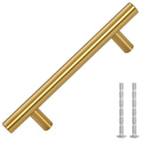 VidaXL Poignées 10 pcs 96 mm acier inoxydable doré
