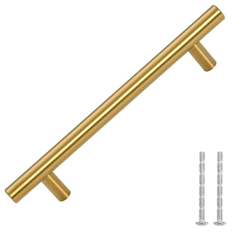 VidaXL Poignées 10 pcs 128 mm acier inoxydable couleur or