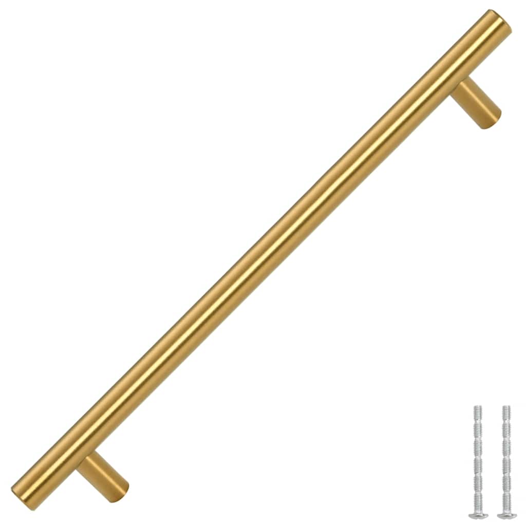 VidaXL poignées 5 pcs 192 mm acier inoxydable doré