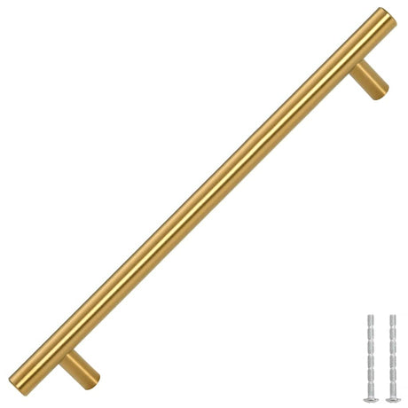 VidaXL poignées 5 pcs 192 mm acier inoxydable doré