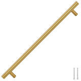 Vidaxl Handles 5 St 320 mm Edeless Stol Gold faarweg