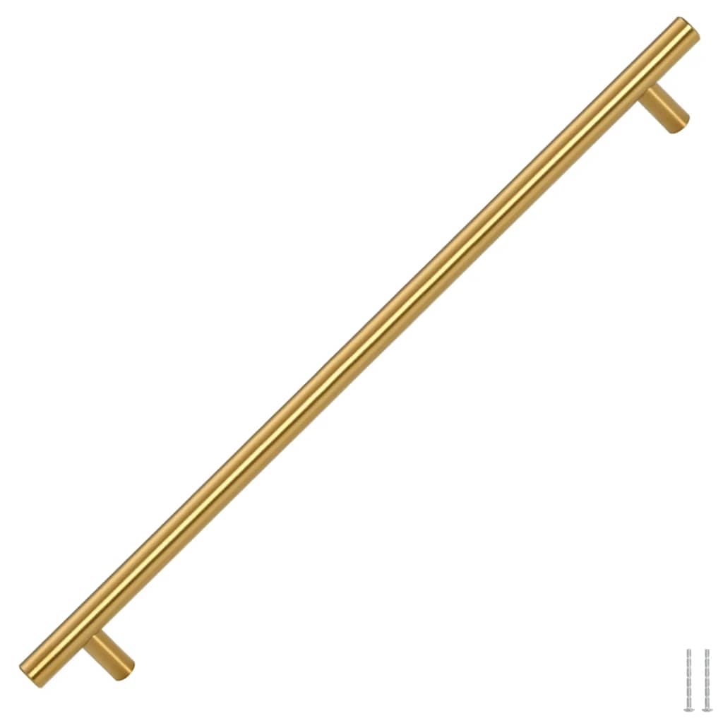 VidaXL poignées 5 pcs 480 mm acier inoxydable doré