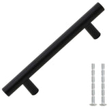VidaXL poignées 10 pcs 96 mm acier inoxydable noir
