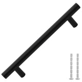 VidaXL poignées 10 pcs 128 mm acier inoxydable noir