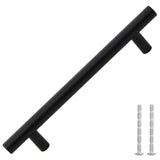 VidaXL Poignées 10 pcs 160 mm acier inoxydable noir