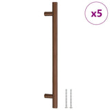 VidaXL Poignées 5 pcs 192 mm acier inoxydable couleur bronze
