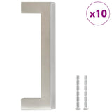 Vidaxl handles 10 st 96 mm stainless steel silver colored