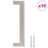 Vidaxx poignées 10 pcs 128 mm acier inoxydable couleur argent