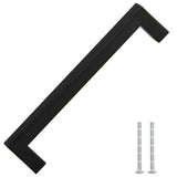 VidaXL poignées 10 pcs 160 mm acier inoxydable noir