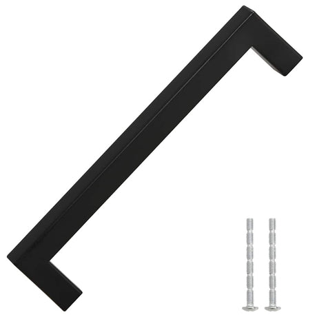 VidaXL poignées 10 pcs 160 mm acier inoxydable noir