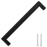 VidaXL poignées 5 pcs 192 mm acier inoxydable noir