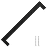 VidaXL poignées 5 pcs 224 mm acier inoxydable noir