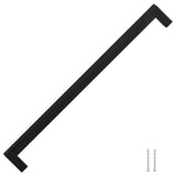 Vidaxl handles 5 st 320 mm stainless steel black