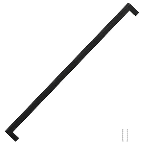 VidaXL poignées 5 pcs 480 mm acier inoxydable noir