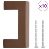 VidaXL poignées 10 pcs 64 mm acier inoxydable couleur bronze