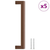 VidaXL poignées 5 pcs 192 mm acier inoxydable couleur bronze