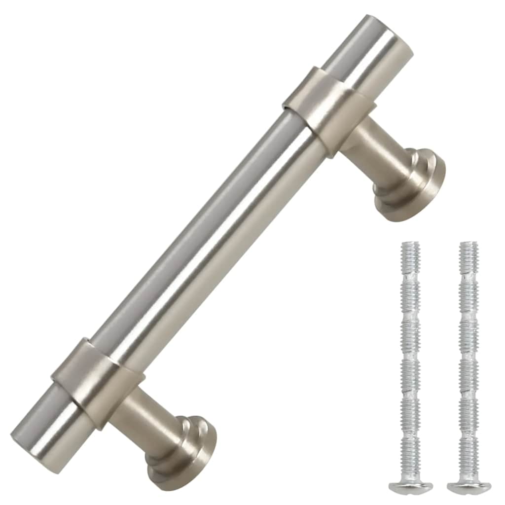 VidaXL poignées 10 pcs 64 mm acier inoxydable couleur argent