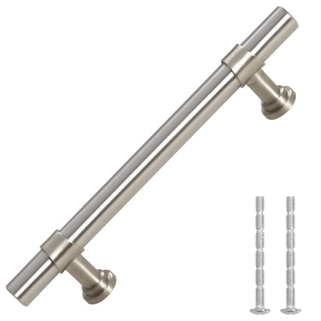 VidaXL poignées 10 pcs 96 mm acier inoxydable couleur argent