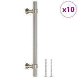 Vidaxx poignées 10 pcs 128 mm acier inoxydable couleur argent