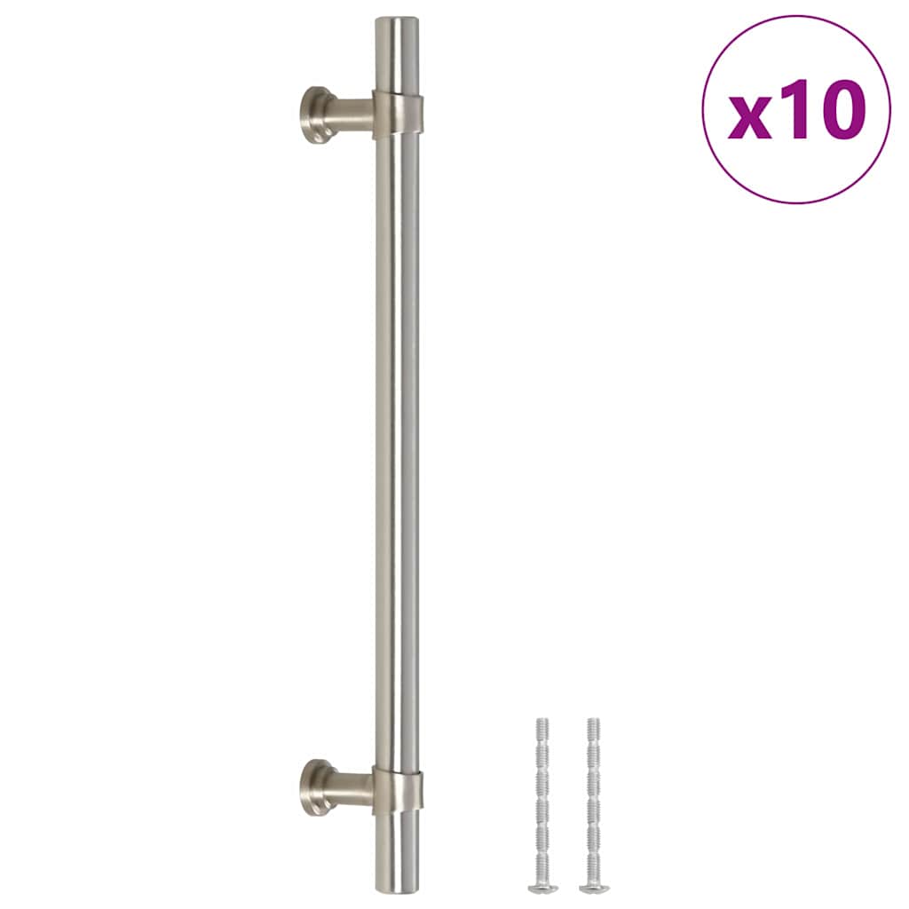 Vidaxx poignées 10 pcs 160 mm acier inoxydable couleur argent