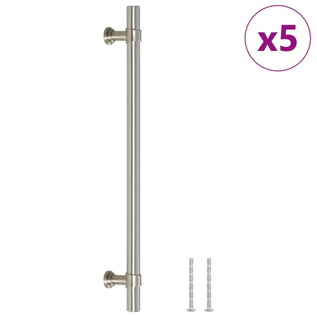 Vidaxx poignées 5 pcs 192 mm acier inoxydable couleur argent