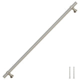 VidaXL poignées 5 pcs 320 mm acier inoxydable couleur argent