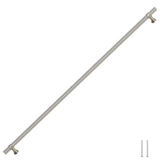 VidaXL poignées 5 pcs 480 mm acier inoxydable couleur argent