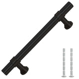 VidaXL poignées 10 pcs 96 mm acier inoxydable noir