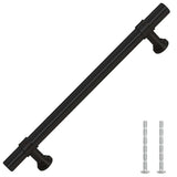 VidaXL poignées 10 pcs 128 mm acier inoxydable noir
