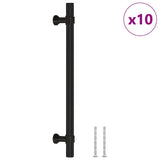 VidaXL poignées 10 pcs 160 mm acier inoxydable noir