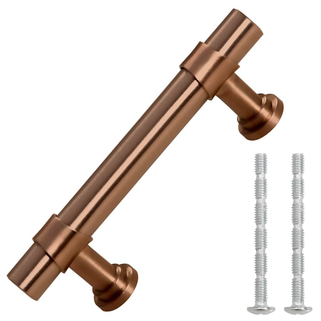 VidaXL poignées 10 pcs 64 mm acier inoxydable couleur bronze