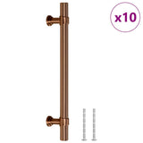 VidaXL poignées 10 pcs 128 mm acier inoxydable couleur bronze