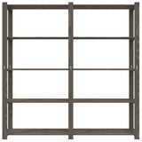 Vidaxx étagère de rangement 5 couches 170x38x170 cm bois de pin massif gris