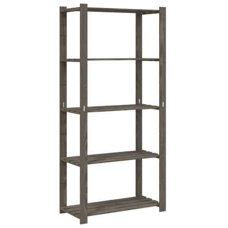 Vidaxx étagère de rangement 5 couches 80x38x170 cm bois de pin massif gris