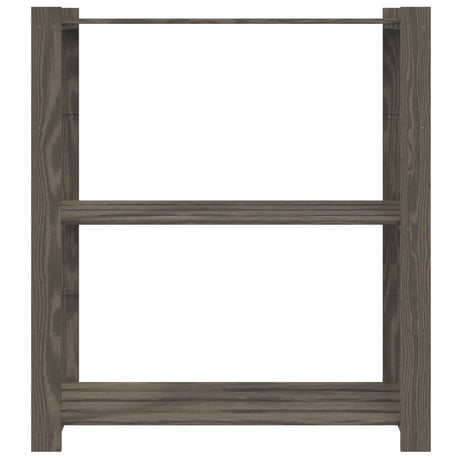 Vidaxx étagère de rangement 3 couches 80x38x90 cm bois de pin massif gris