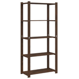 Vidaxl Storage Rack 5-lag 80x38x170 cm Solid fyrretræbrun