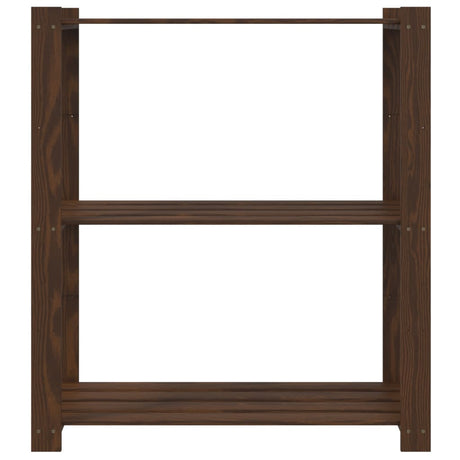 Vidaxx étagère de rangement 3 couches 80x38x90 cm bois de pin massif marron